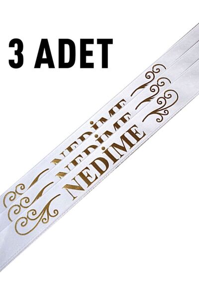 hemdemhediyelik White Bridesmaid Ribbon Bridesmaid Oversleeve Ribbon Henna Ni...