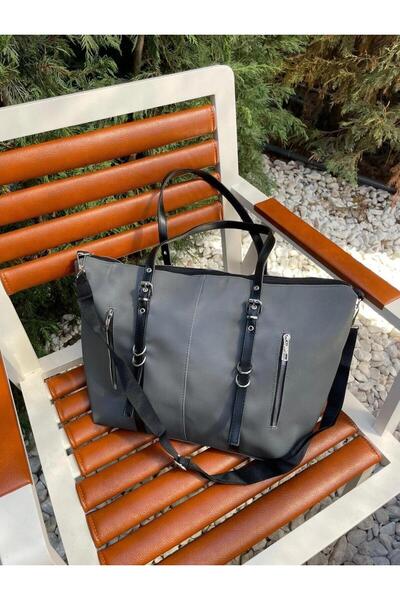 DEZ STORE Elegant Detailed Zippered Daily Shoulder Bag