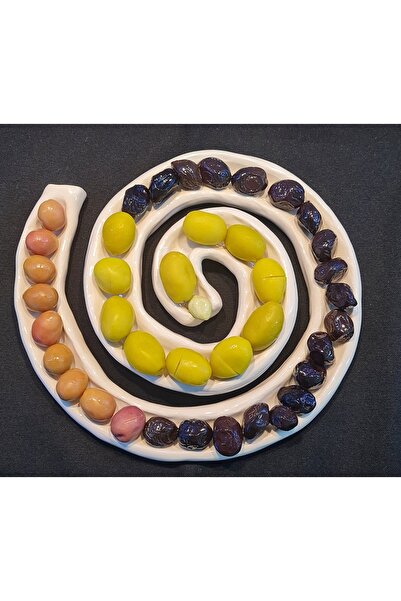 senseoftouch Olive Tray, Presentation Olive Plate Handmade Ceramic