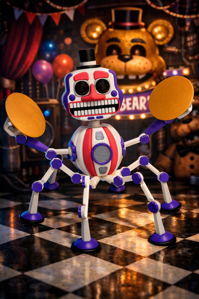 Suelo Butik FNAF Mini Music Man Eklemleri Hareketli Karakter Figür Oyuncak Fi...