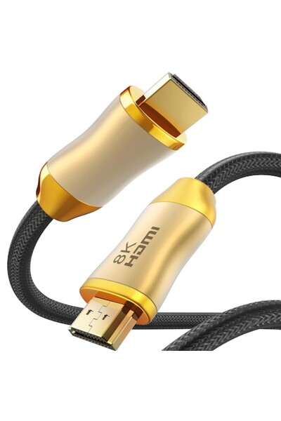 Fatorm HDMI 2.1 Cable, Ultra High Speed ​​8K, 48 Gbps, Gold/Black