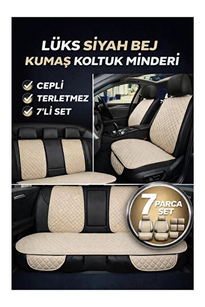 TROBUS Universally Compatible Fabric Seat Cushion Quilted Pattern Anti-Sweat ...