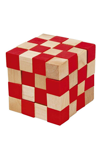 Fridolin Joc logic IQ 3D Puzzle rosu& Anaconda,