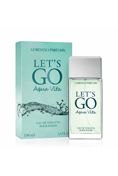 GORDANO PARFUMS LET’S GO AQUA VITA Eau de Toilette for Women, 100 ml