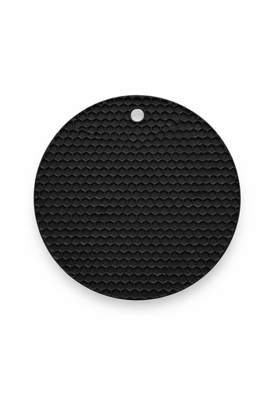 GRANİTLE İLERİ DÖNÜŞÜM 18 cm Black Silicone Trivet |   Multi-Purpose Use. Non...