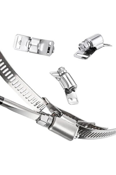 Onuvio Kit universal de coliere pentru furtunuri, 10 metri, Oțel 304 – Bandă de 12,5 mm, Grosime 0,6 mm, 20 coliere reglabile
