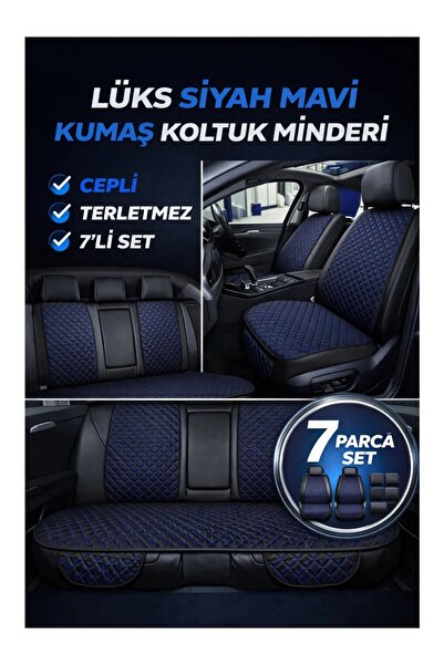 TROBUS Universally Compatible Fabric Seat Cushion Quilted Pattern Anti-Sweat ...