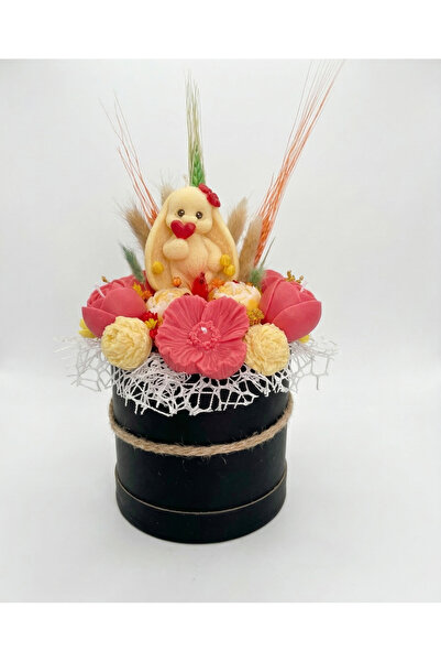 OEM Premium Easter Floral Arrangement - Soy Wax (330g), Stabilized Gypsophila...