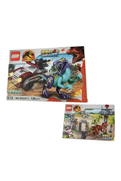 ADIRI SHOP 4 in 1 interactive building set - Dinosaur with car, 126 pieces, f...
