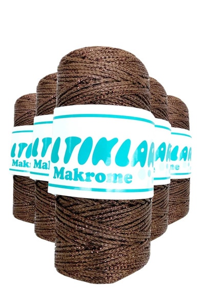 SALTIKLAR 5 bucăți șnur de macrame din poliester cu sclipici SS-2080