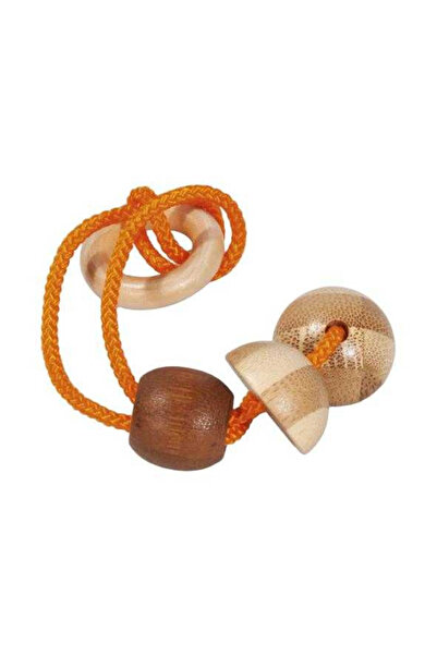 Fridolin Joc logic IQ puzzle cu snur Elibereaza inelul-3,