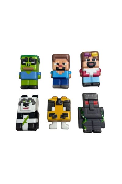 ADIRI SHOP Set 6 figurine cubice copii, jucării squishy, anti-stres, personaj...