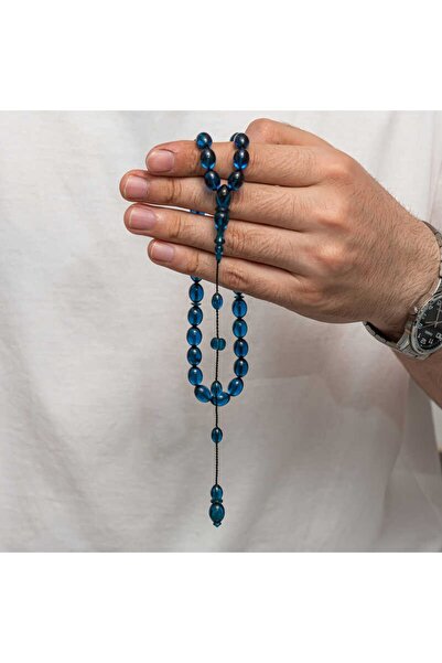 Inure Jewelry Πρεσαριστές κεχριμπαρένιες χάντρες προσευχής