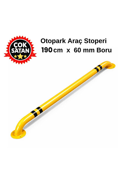 Hayat Trafik Otopark Araç Stoperi 190 cm x 60 mm Metal , Şerit Ayırıcı Bariye...