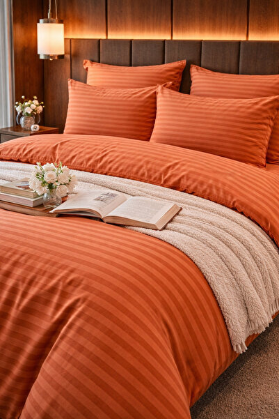 Damask Finet Bed Linen 6 Pieces, Fitted Sheet, 230x250 elastic, Hotel Luxury miniatura 2