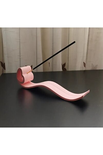 3DLABS Kalp Şeklinde Pembe 3D Tütsülük - Pembe,Beyaz