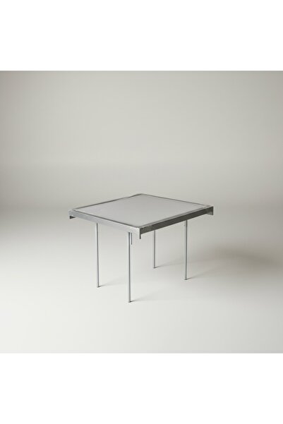 Moemi 60×60 Cm GRİ Katlanır Masa Çok Amaçlı–Balkon, Bahçe,Kamp & Piknik Masas...