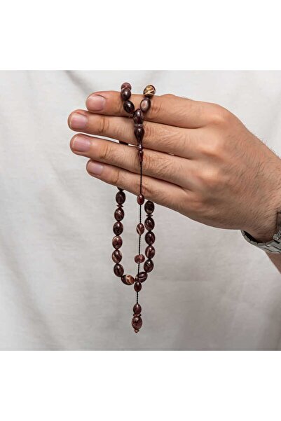 Inure Jewelry Πρεσαριστές κεχριμπαρένιες χάντρες προσευχής