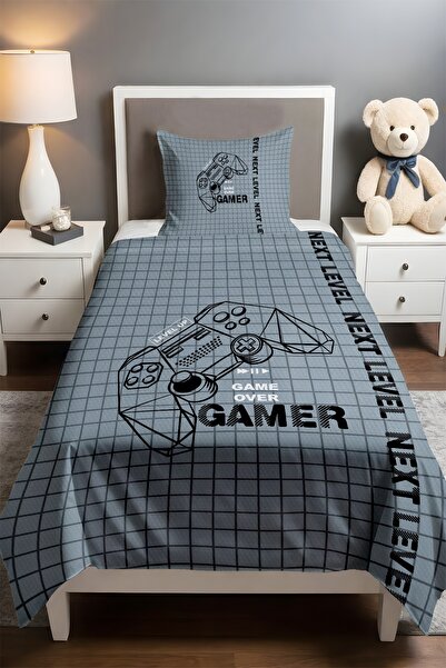 EVPANYA مجموعة بيكيه للأطفال الرضع من جيمر زون، مزينة بنقوش، مكونة من قطعة واحدة