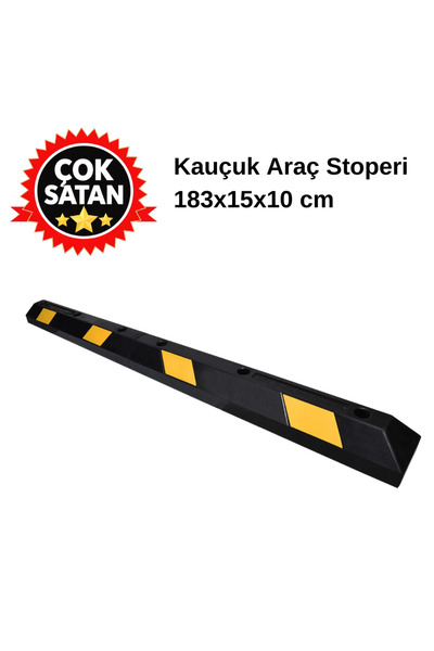 Genel Markalar Kauçuk Araç Stoperi, Otopark Stoperi, Kauçuk Araç Durdurucu 18...