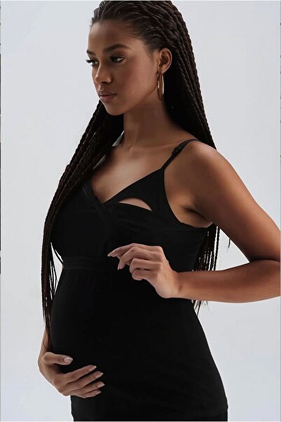 Dagi Majica za trudnice i dojilje sa podesivim naramenicama i pamukom - fleks...