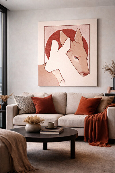 Mgi Design Canvas Painting with Deer Figure |   Modern Living Room Wall Decor...