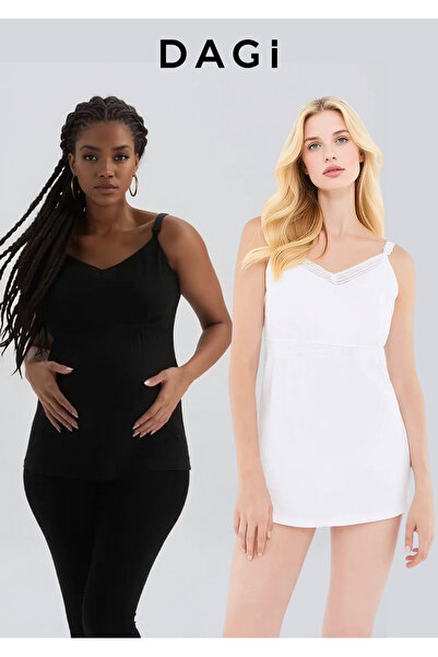 Dagi 2 τεμάχια ρυθμιζόμενο εσώρουχο θηλασμού με λουράκια και βαμβάκι - Ευέλικ...