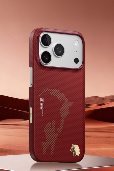 BLUEO iPhone 17 Pro Compatible Blaze Steed Aramid Fiber Magsafe Premium Magne...