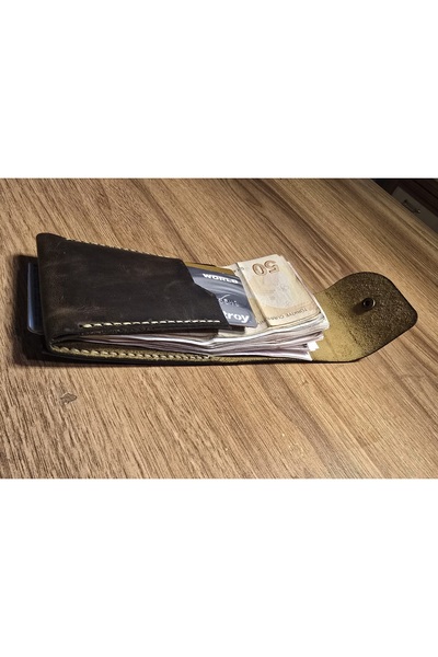 Hamderi Handmade Genuine Leather Minimalist Wallet & Card Holder