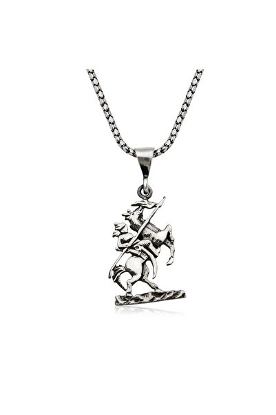 Inure Jewelry Gümüş Göktürk Süvarisi Kolye