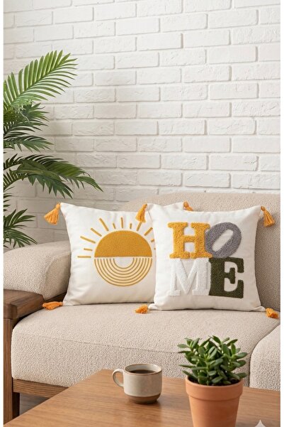 SWITA غطاء وسادة مطرز بتصميم منزلي مزدوج (مخلب)