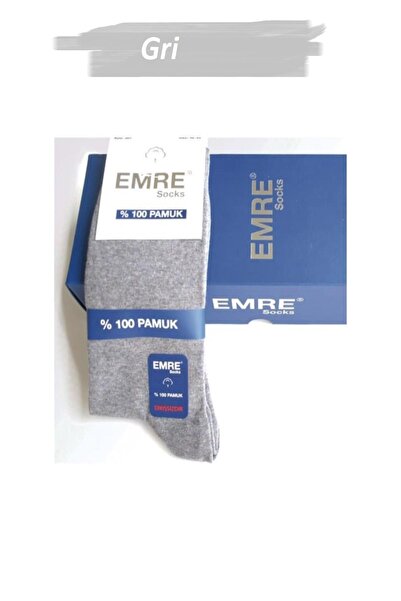 Emre Men's Cotton Lycra Socks 361 - 12 Pieces