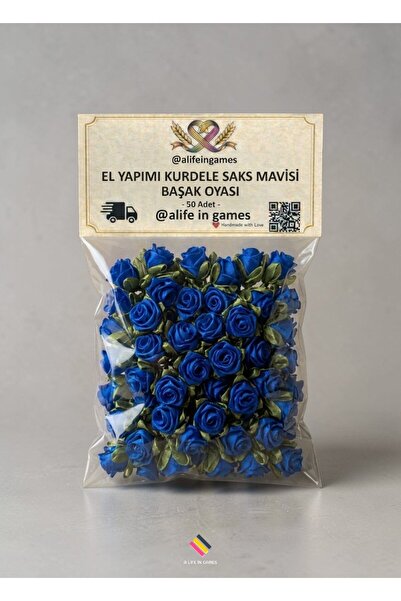 a life in games Ribbon Flower Embellishments 50 Pieces – Handmade Ribbon Flow...