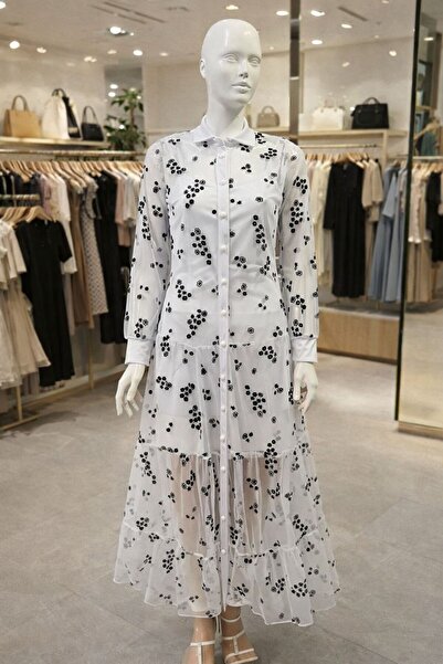 ahanora Imported Flock Fabric Dress