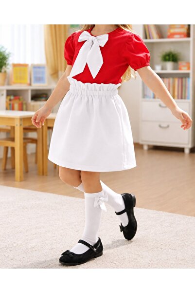 shop Woven Girls' Holiday Outfit, 2-Piece Combination