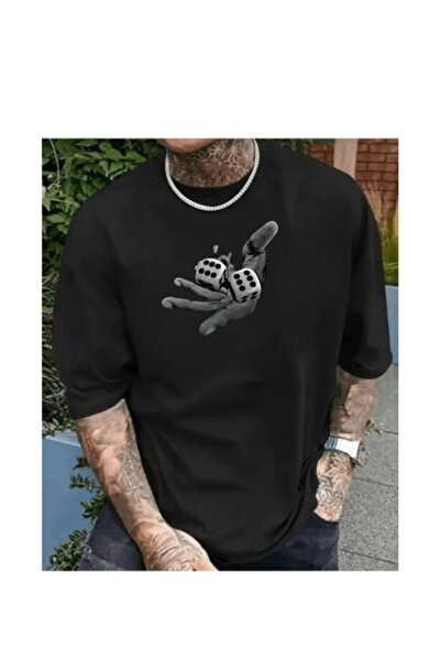 TİMİSİVA Μπλουζάκι Unisex oversized με τύπωμα με κοντό μανίκι και λαιμόκοψη, ...