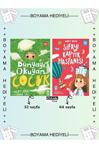 Timaş Yayınları مُلون باليد - الصبي الذي قرأ العالم - مستشفى ناجي من المرض - ...