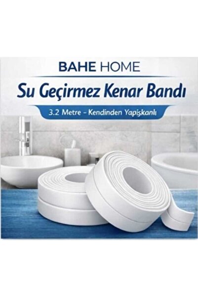 bahe home Su Geçirmez Kendinden Yapışkanlı Kenar Bandı 3.2M Lavabo Küvet Bany...