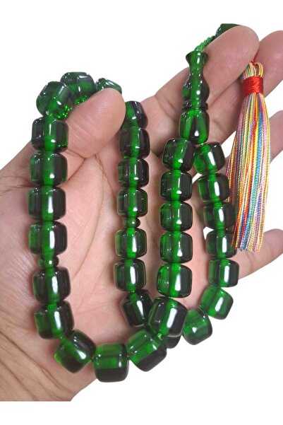 Cekke Tesbih سبحة أصلية من حجر العنبر الناري مقاس 13*13.5 ملم للاستخدام اليومي