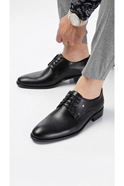 GÜR MODA AYAKKABI Patent Leather Matte Black Orthopedic Classic Shoes for Eve...