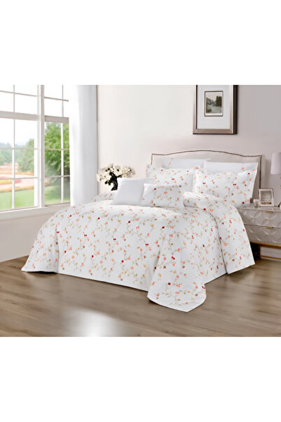o'drop Double Comforter Set White 8 Pieces - POPPY01