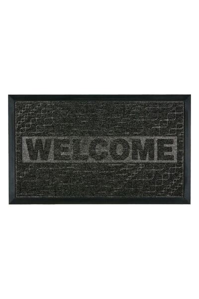 OEM Μαύρο χαλάκι εισόδου με την επιγραφή  "Καλώς ήρθατε " 75x45εκ.