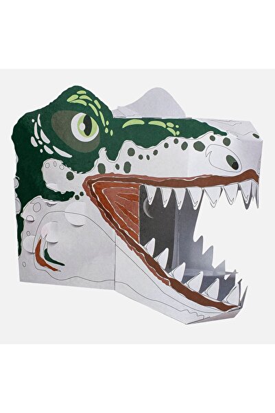 OEM Κάνω μια χάρτινη μάσκα δεινοσαύρου.