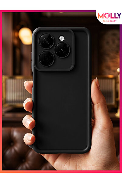 Molly Black Edges Thick Pan Silicone Case for Tecno Spark 20