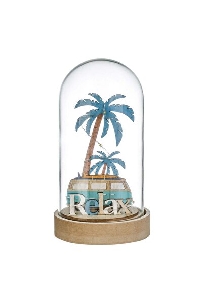 OEM Διακοσμητικός Γυάλινος Θόλος με LED Φοίνικα, Μπλε Volkswagen  "Relax " Ø9...