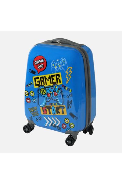 OEM Valiza Troler Albastru Gamer pentru Copii 22L