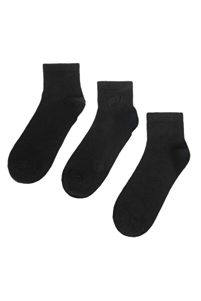 OEM Șosete sport pentru bărbați, model brodat, negru, set 3 perechi, mărimea ...