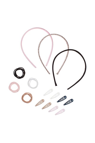 OEM Πολύχρωμα Παιδικά Λαστιχάκια Μαλλιών με 24 Λαστιχάκια & 8 Κλιπς - 35 τεμάχια