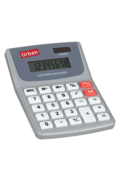 OEM Calculator URBAN Gri cu 8 Cifre 9.5x12.5x1cm