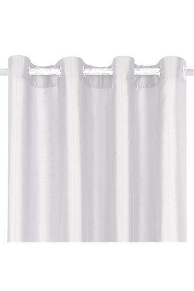 OEM Decorative Curtain Faux Silk White with Rings 140x260cm